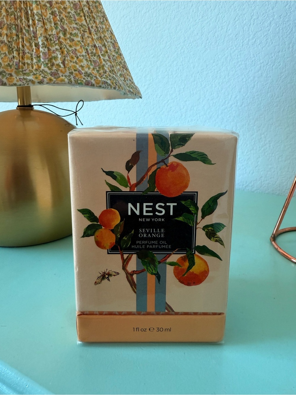 NEST Fragrances Seville Orange Perfume Oil - Peach and Green Packaging